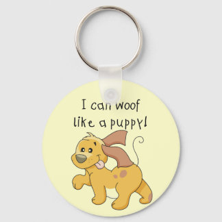 I Woof Like a Puppy Tshirts and Gifts Key Ring