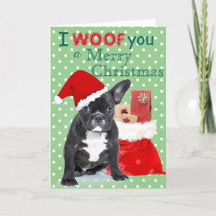 "I Woof you a Merry Christmas" Holiday Card