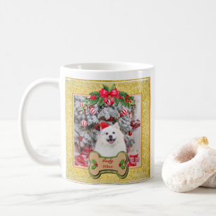 I Woof You A Merry Christmas Personalised Dog Gift Coffee Mug
