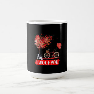 I Woof You. Boston Terrier Dog Valentine Gifts Coffee Mug