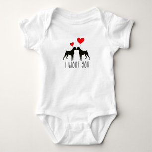 I Woof You - Boxer Dog Shirt for Babies