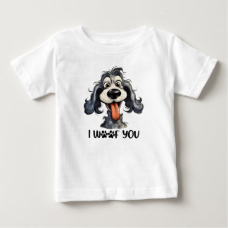 I Woof You Funny Dog Sublimation Baby T-Shirt
