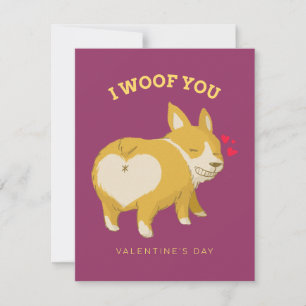 I Woof You, Valentine! Card