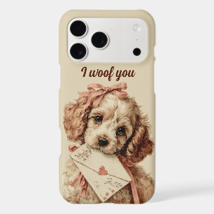 I woof you Vintage Pup Valentine's Day