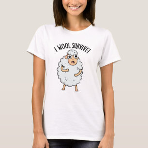 I Wool Survive Funny Sheep Pun  T-Shirt