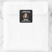 I Work Hard So My Beagle Can Have A Better Life Square Sticker (Bag)