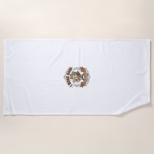 I Work Hard So My Cat Can Nap Cat Funny Owner Humo Beach Towel