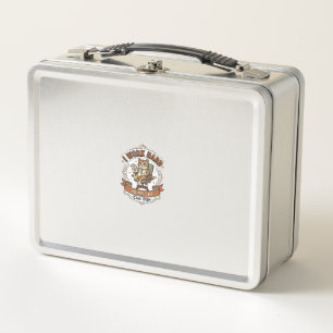 I Work Hard So My Cat Can Nap Cat Funny Owner Humo Metal Lunch Box