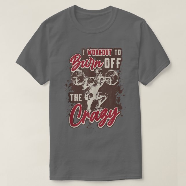 I Workout To Burn Off The Crazy Tank Top Copy (Design Front)