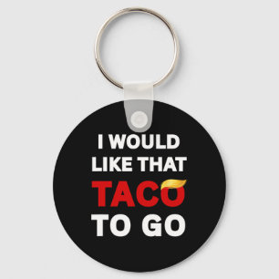 I Would Like That Taco To Go, Impeach Trump 8647, Key Ring
