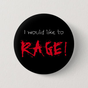 I Would Like to Rage D&D Barbarian 6 Cm Round Badge