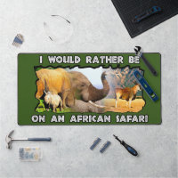 I Would Rather African Safari Wildlife Collage