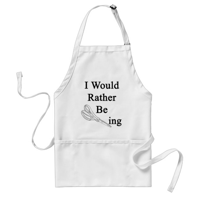 I Would Rather Be Scissoring Standard Apron (Front)