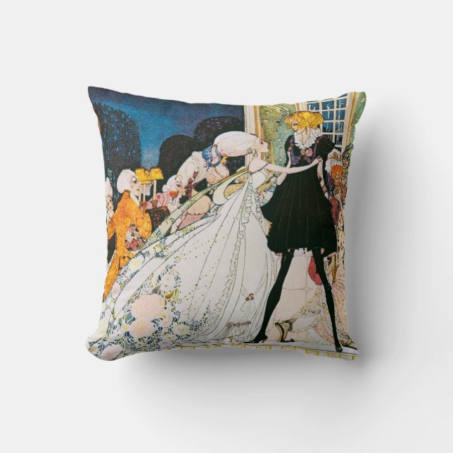 I would rather marry a gardener! Kay Nielsen Cushion (Front)