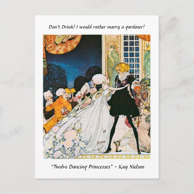 I would rather marry a gardener! Kay Nielsen Postc Postcard (Front)