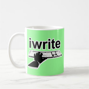 I Write Bold Bright Advertising Style Author Coffee Mug