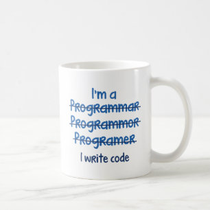 I Write Code Coffee Mug