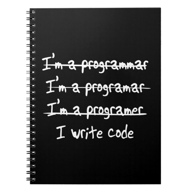 I Write Code Notebook (Front)