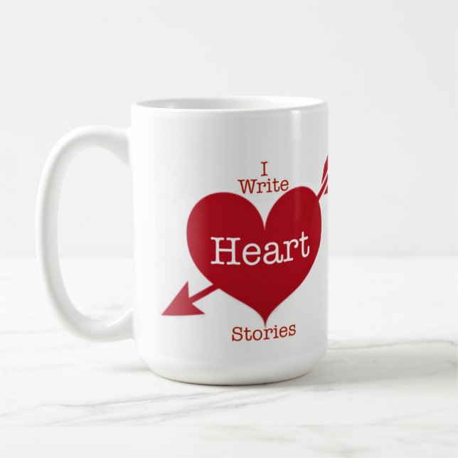 I Write Heart Stories Mug (Left)