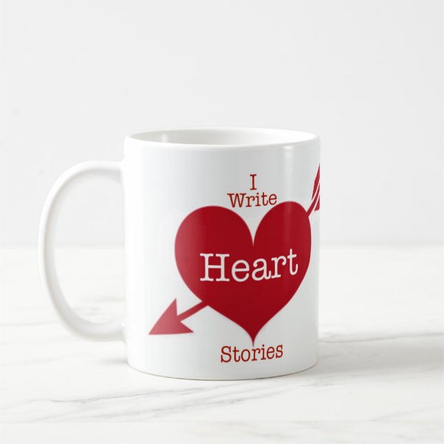 I Write Heart Stories Mug (Left)