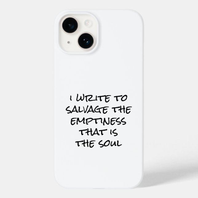 I Write iPhone Case (Back)
