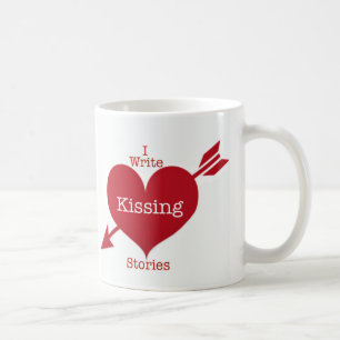 I Write Kissing Stories Coffee Mug