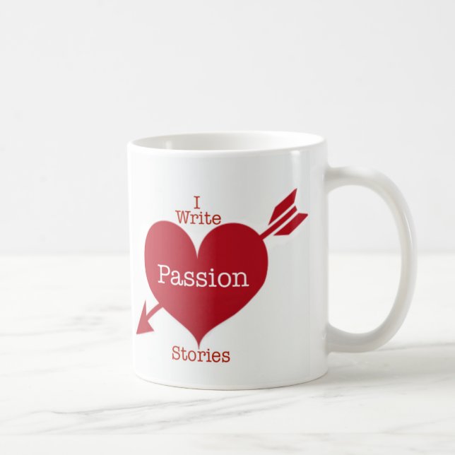 I Write Passion Stories Coffee Mug (Right)