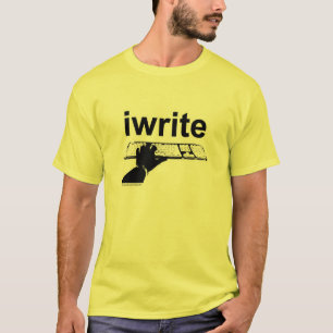 I Write Simple Bold Classic Author Slogan T-Shirt