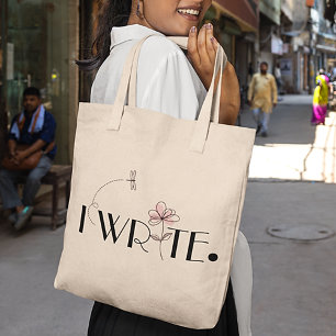 I WRITE Stylish Tote Bag