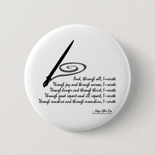 I Wrote 6 Cm Round Badge