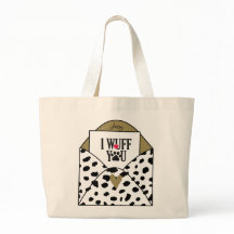"I Wuff You" Dalmatian Print 