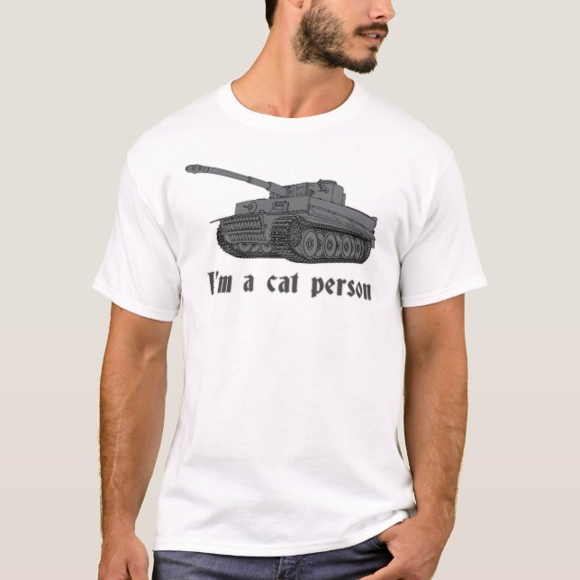 I&x27;m a Cat Person - WW2 Tiger Tank Sticker (Front)