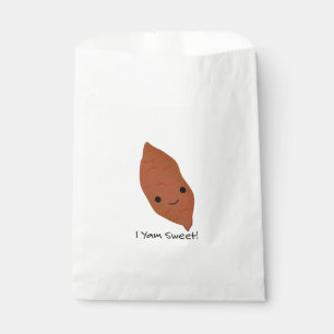I Yam Sweet Cute kawaii Sweet Potato Favour Bags