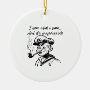 I Yam What I Yam And Inappropriate Classic Sloth D Ceramic Tree Decoration