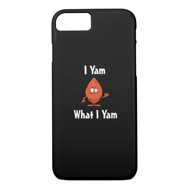 I Yam What I Yam Basic Design For Thanksgiving Case-Mate iPhone Case (Back)