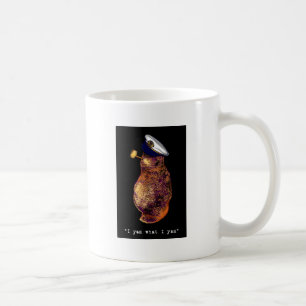 I yam what I yam-black Coffee Mug