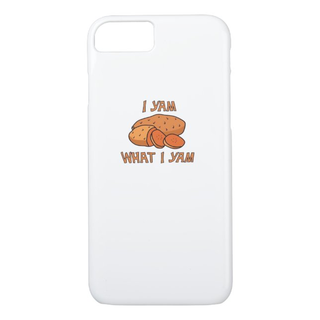 I Yam What I Yam Classic Funny Basic Case-Mate iPhone Case (Back)