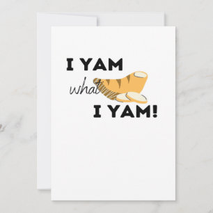 I Yam What I Yam! Classic Holiday Card