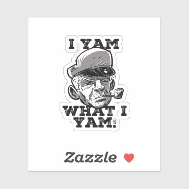 I Yam What I Yam Classic Meme Design (Sheet)