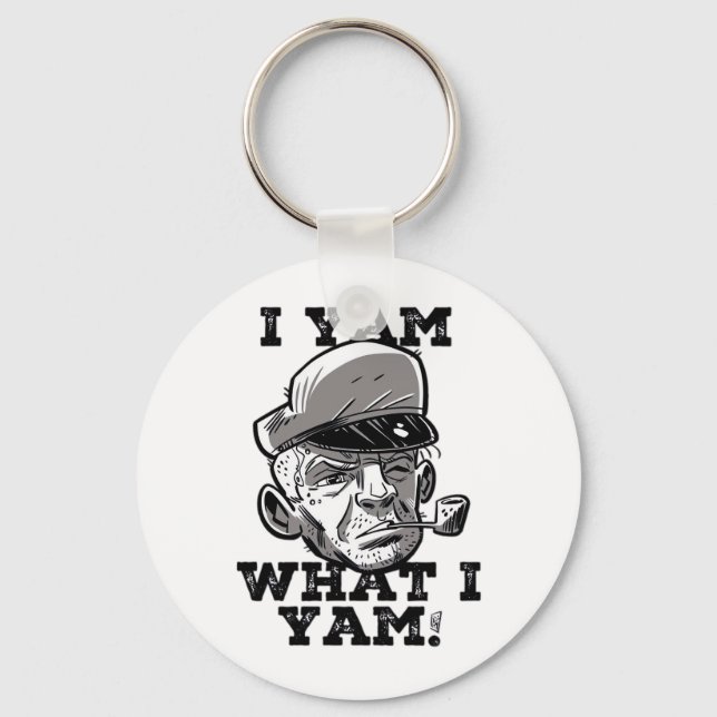 I Yam What I Yam Classic Meme Design Key Ring (Front)