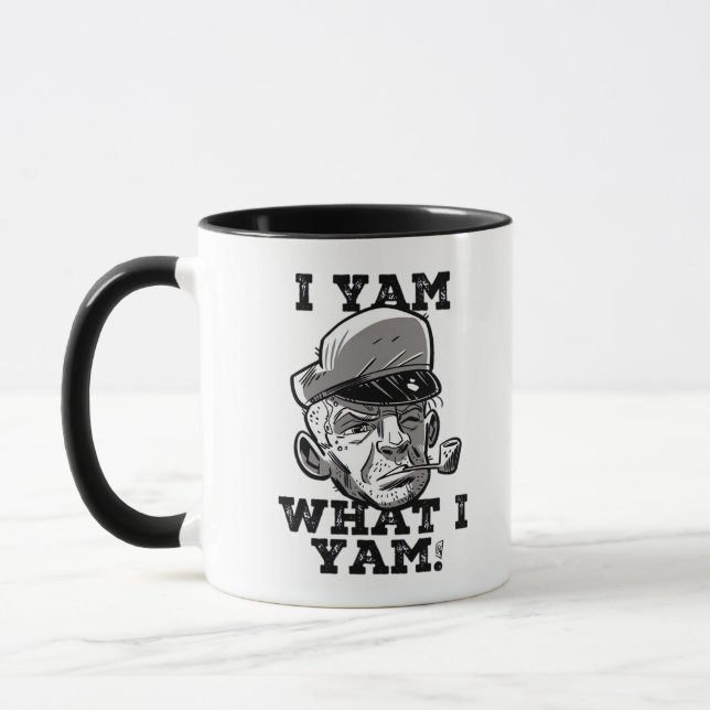 I Yam What I Yam Classic Meme Design Mug (Left)