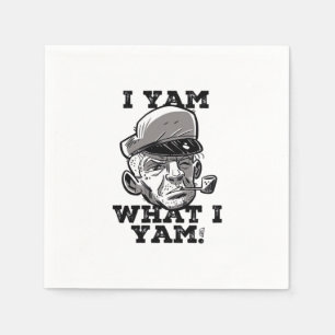 I Yam What I Yam Classic Meme Design Napkin