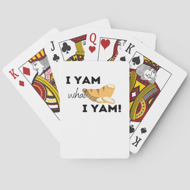 I Yam What I Yam! Classic Playing Cards (Back)