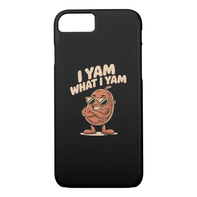 I Yam What I Yam Classic Quote Case-Mate iPhone Case (Back)