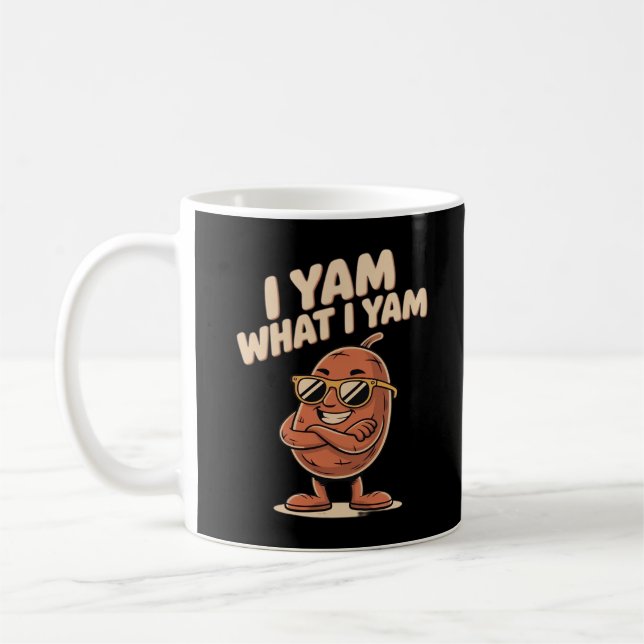 I Yam What I Yam Classic Quote Coffee Mug (Left)