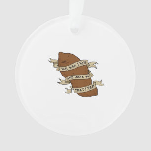 I Yam What I Yam Classic Quote Funny Ornament