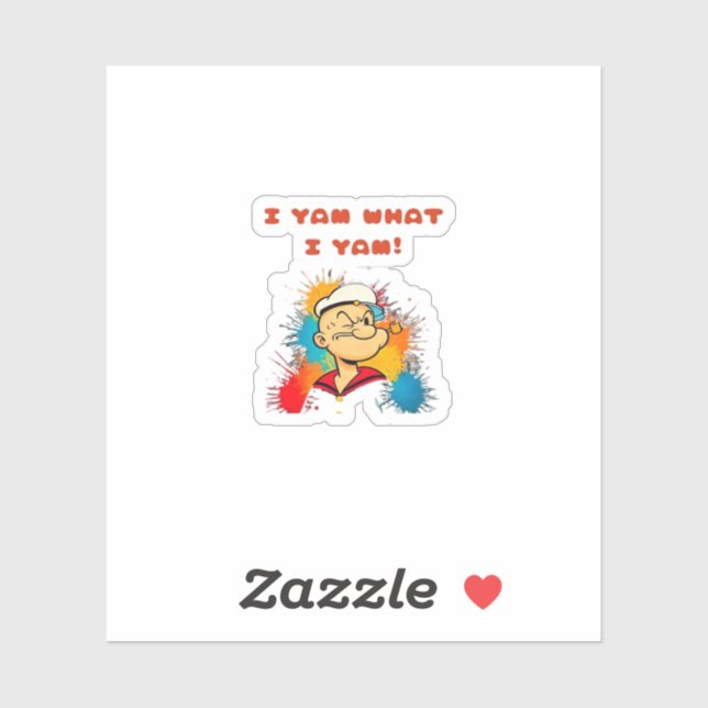 I Yam What I Yam Classic Sloth Trendy (Sheet)