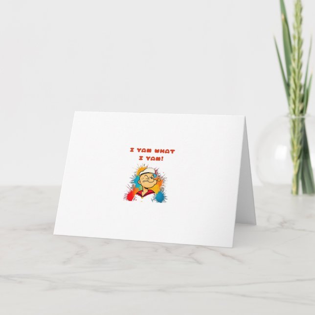 I Yam What I Yam Classic Sloth Trendy Card (Front)