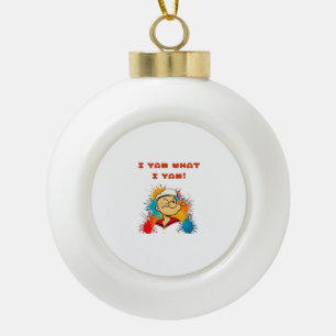 I Yam What I Yam Classic Sloth Trendy Ceramic Ball Christmas Ornament