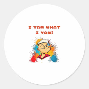 I Yam What I Yam Classic Sloth Trendy Classic Round Sticker